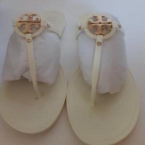 Tory Burch Ivory Mini Miller Flat Thong